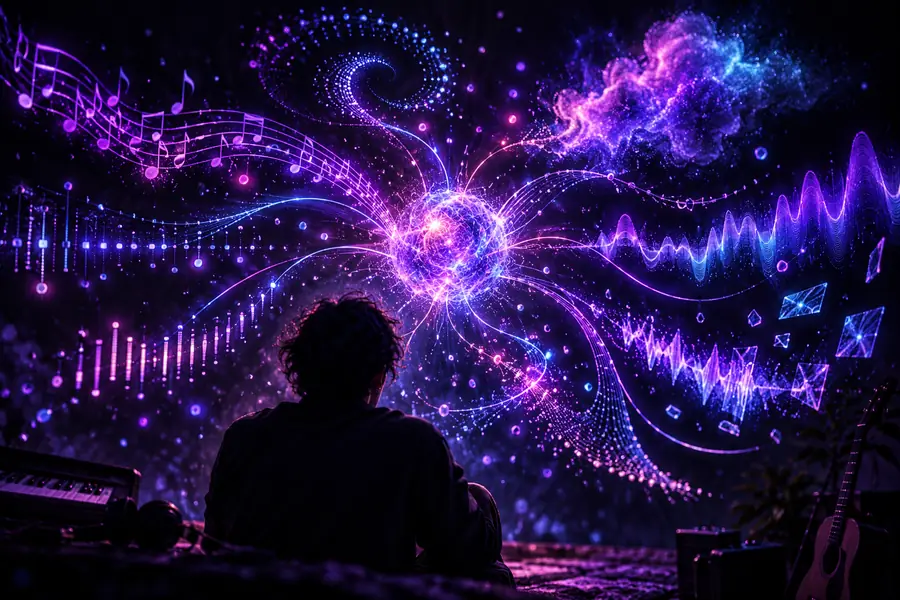 Early AI music concept with an open-ended creative direction