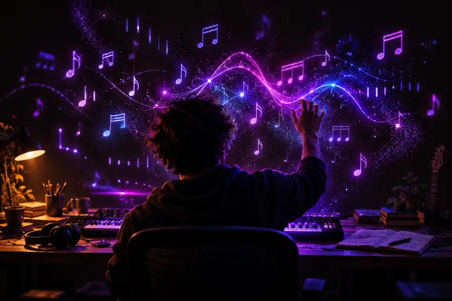 Illustration representing the early song-idea stage